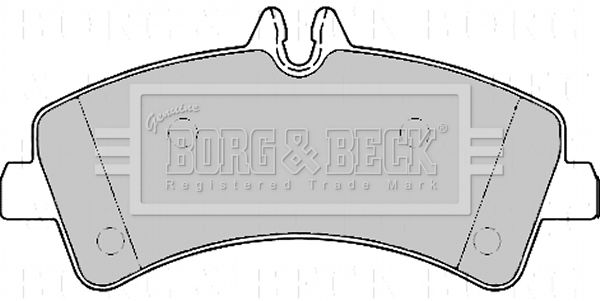 BORG & BECK stabdžių trinkelių rinkinys, diskinis stabdys BBP2170